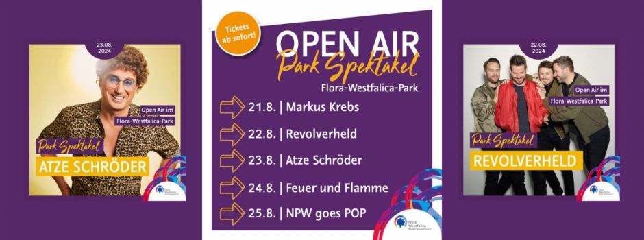 Gewinnspiel: Eintrittskarten für Markus Krebs, Revolverheld, Atze Schröder, Feuer&Flamme und Neue Philharmonie gewinnen