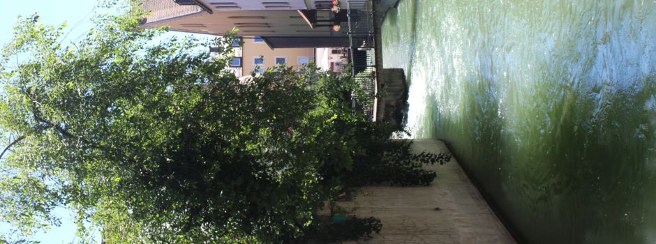 April 2024: Stadtbäche und Kanäle in Augsburg werden abgelassen