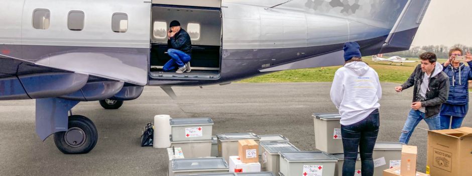 Mainzer Piloten holen ukrainische Flüchtlinge ab