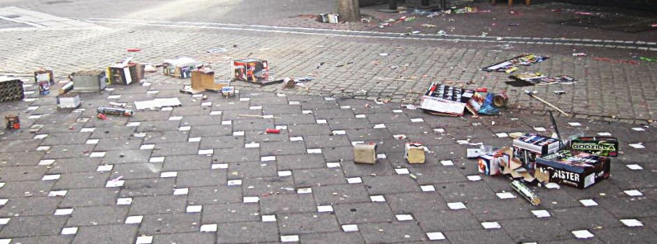 Ärger um Feuerwerksmüll in der Mainzer Innenstadt