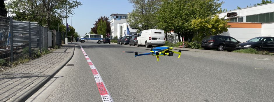 Schwerer Verkehrsunfall: Polizei setzt Drohne ein
