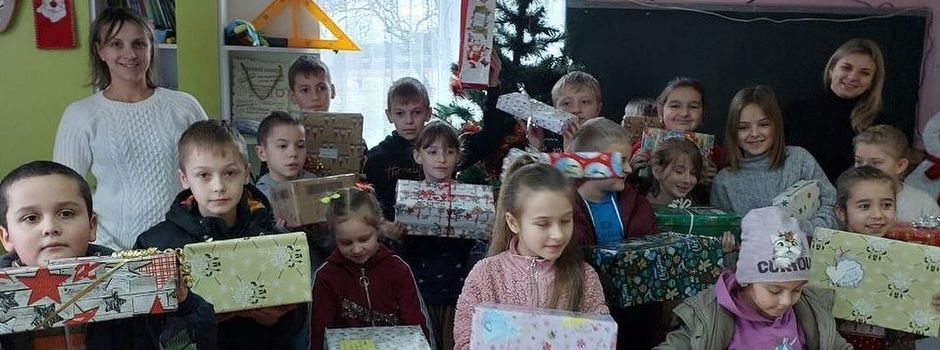 Kindern in der Ukraine mit Päckchen eine Freude machen