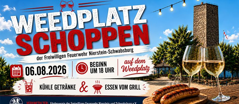 Geselliger Abend im Ortskern: Weedplatz Schoppen der Feuerwehr
