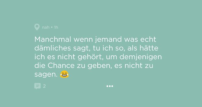 Von zweiten Chancen- Die Jodel der Woche