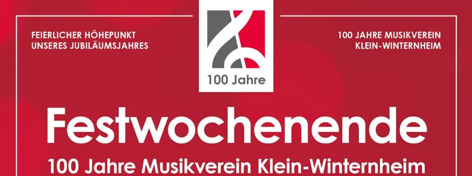 Jubiläums-Festwochenende des Musikverein Klein-Winternheim am 13. und 14.06.2026