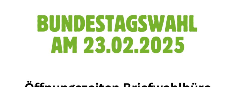 Bundestagswahl 2025 – Die Stimmzettel sind da!