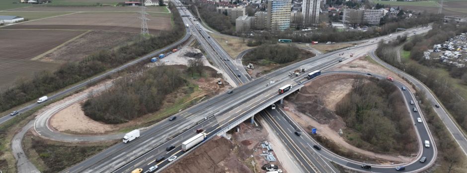 Autobahnkreuz Mainz-Süd wird voll gesperrt