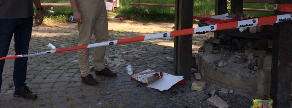 Vandalismus auf dem Grillplatz in Mondorf