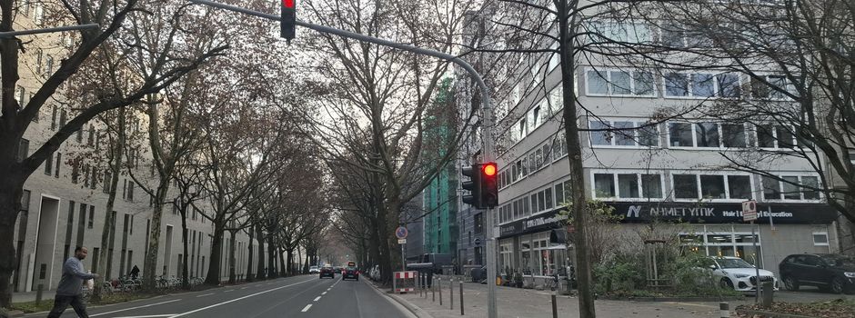 Neue Ampel in Mainzer Rheinallee