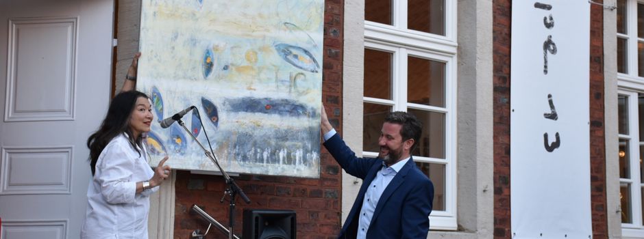 Gruppe 13 feierte 25 Jahre Vereinsgeschichte. Ausstellungseröffnung „Herzbrocken - Clarkunst“
