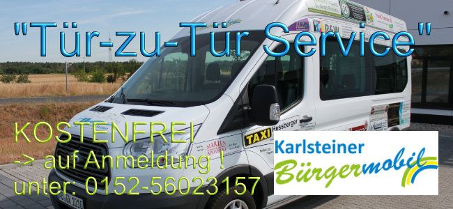 Kostenfreier Tür-zu-Tür Service