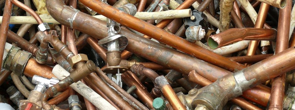 Kupfer gestohlen an zwei Orten