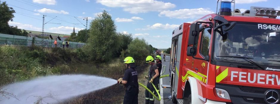 Flächenbrand in Oppenheim