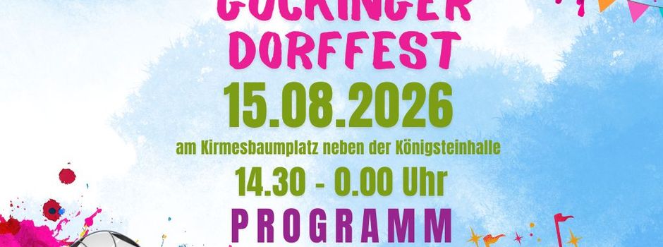 🎉 Gückinger Dorffest 2026 – Ein Tag für die ganze Dorfgemeinschaft! 🎉 