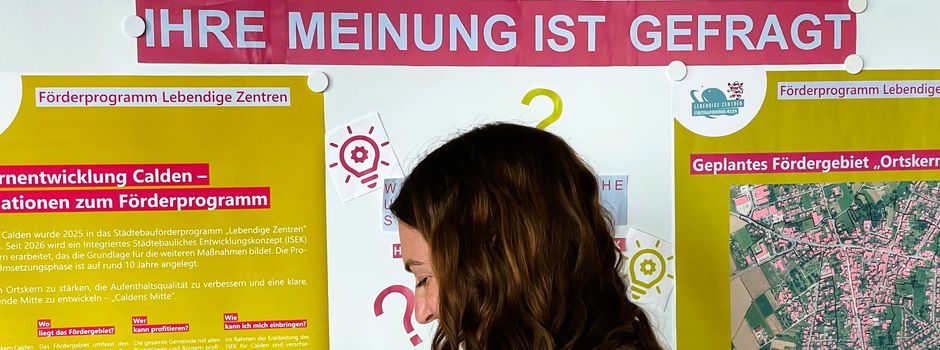 Ortskernentwicklung Calden - Hinweisbox im Rathaus und Online!