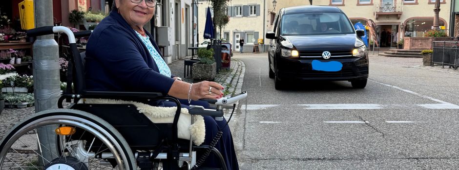 Barrierefreier Übergang an der Ampelanlage in der Stadtmitte