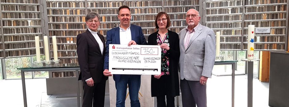 750 Euro für das Jubiläumsprogramm