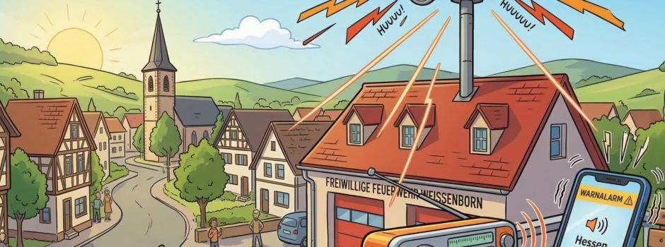 Hessenweiter Warntag: Darum wird es morgen Vormittag laut in Weißenborn! 🚨