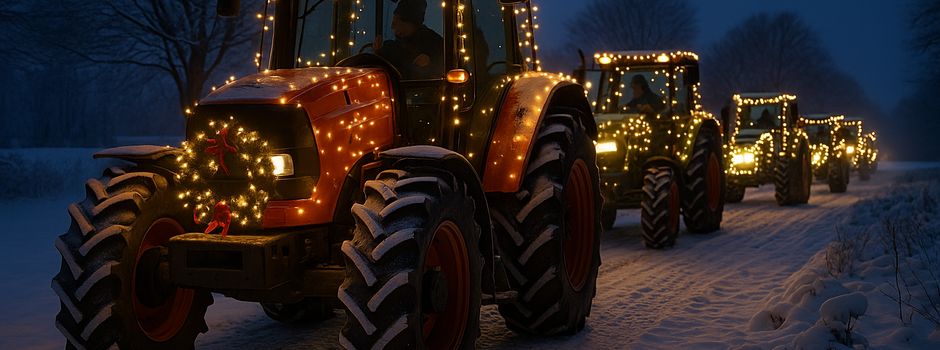Trecker-Lichterfahrt „Wir bringen euch zum Strahlen“