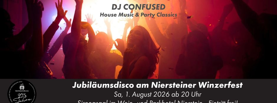 275 Jahre Jakob Gerhardt: Große Jubiläumsdisco zum Niersteiner Winzerfest