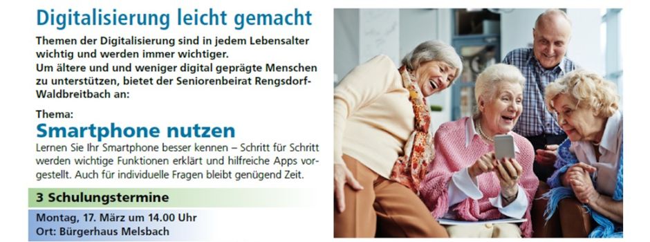 Digitalisierung für und mit Senioren