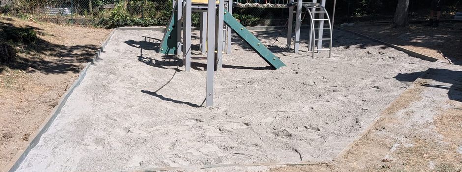 Arbeiten am Spielplatz gehen weiter
