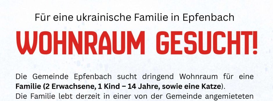 Wohnraum gesucht!