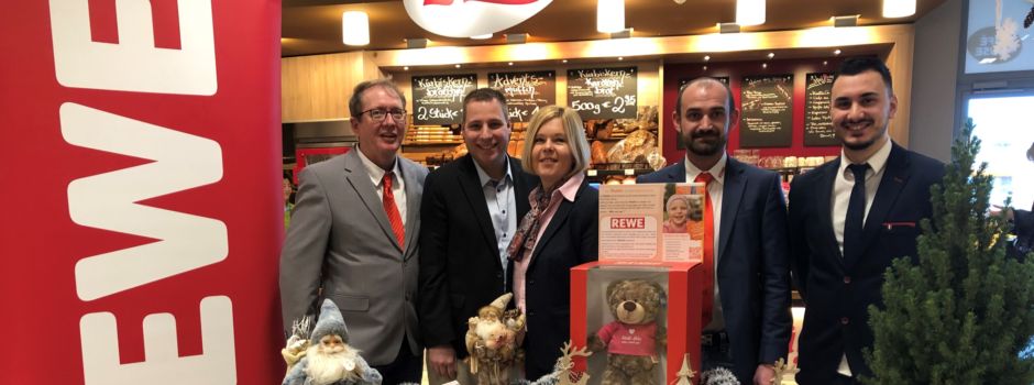 Auch 2019 sammeln REWE- Märkte aus Rhein-Selz und Hessen für Tumor- und Leukämiekranke Kinder