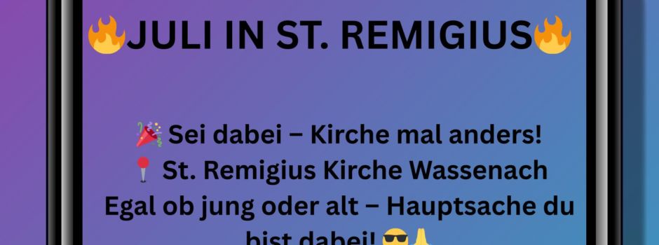 Gottesdienstzeiten St. Remigius