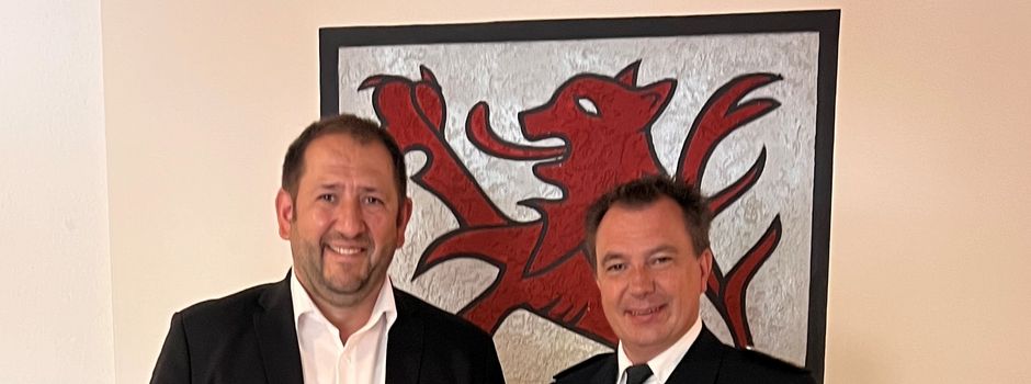Neuer Polizeichef Hendrik Vieth zu Besuch im Rathaus Molbergen