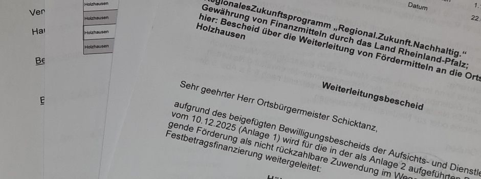Förderbescheid erhalten