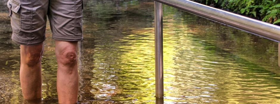 Wassertretstelle auf der Mühlmatt vorrübergehend außer Betrieb