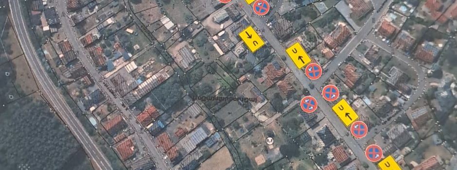 Straßensperrung Hauptstraße