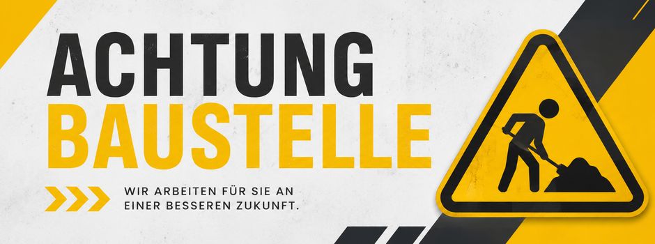 Neue Baustelle an der Hauptstraße