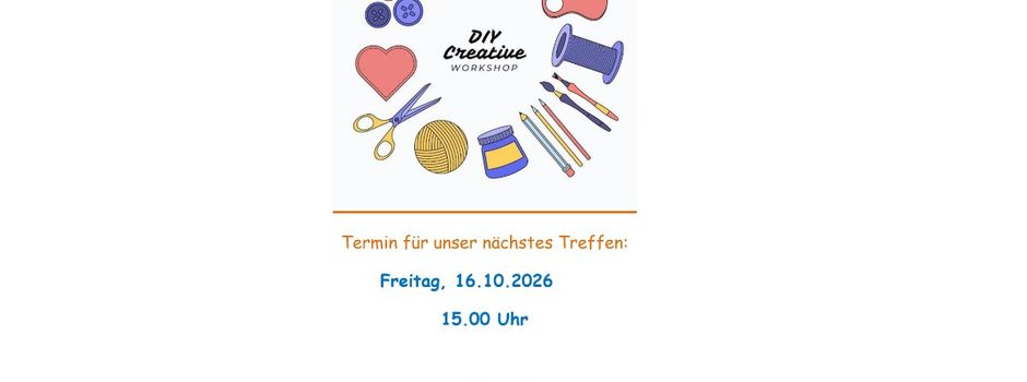 Kreativnachmittag für Erwachsene 16.10.2026