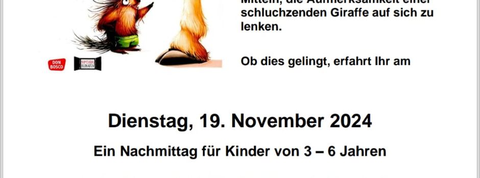 Für Kurzentschlossene: Bilderbuchnachmittag für Kinder