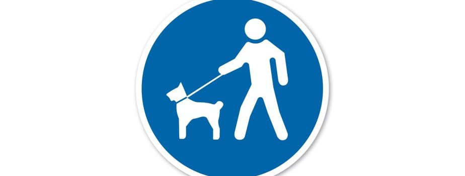 Hinweis zur Leinenpflicht von Hunden