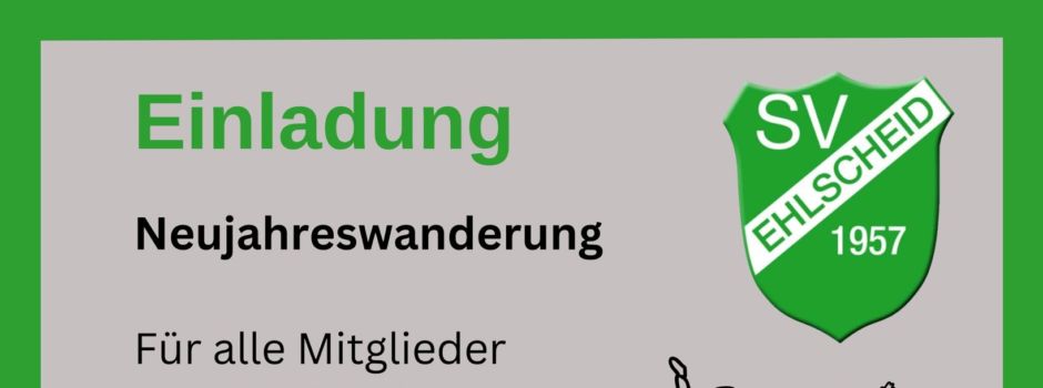 Einladung zur SVE-Neujahrswanderung