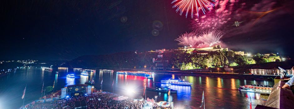 Rhein in Flammen Koblenz: Premiere mit Drohnenshow begeistert Zehntausende