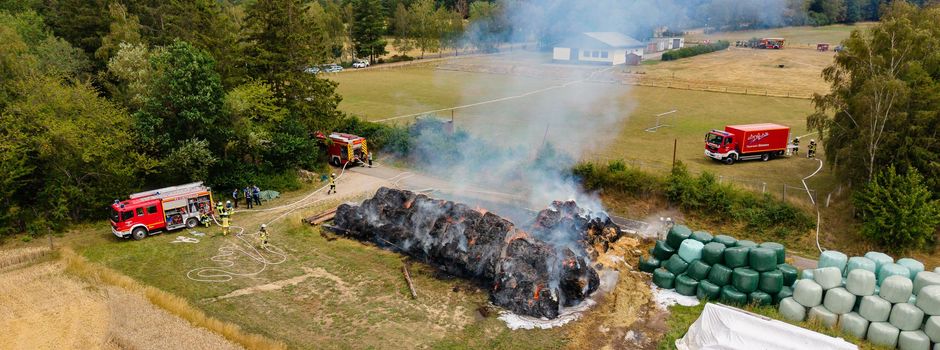 Großeinsatz: Polizei Koblenz sucht Brandstifter mit Hubschrauber