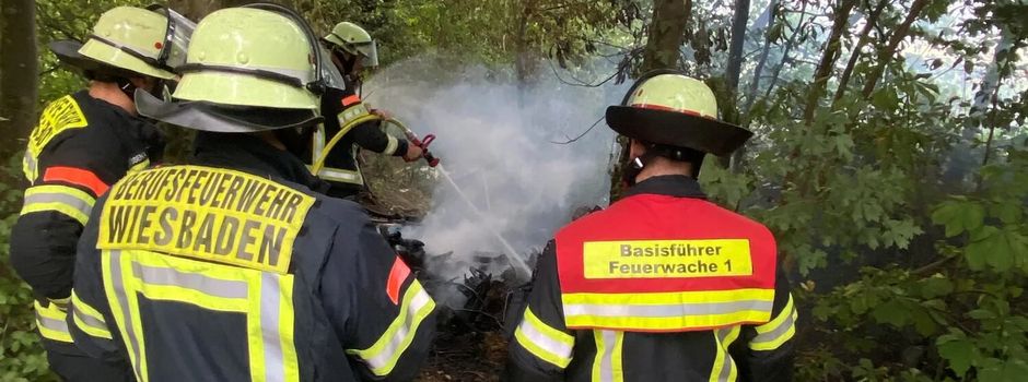Feuer am Kloster Klarenthal in Wiesbaden: Anwohner greifen ein