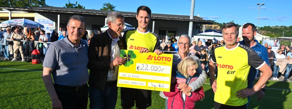 Benefizspiel in Koblenz-Güls: 22.000 Euro für schwerkrankes Mädchen gesammelt