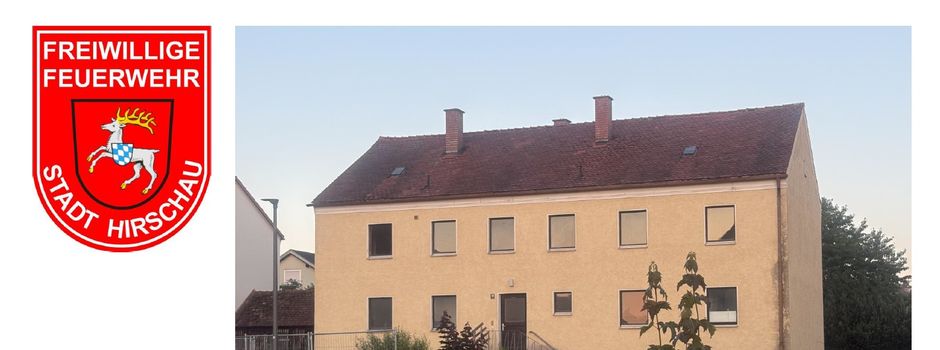 Einsatzübung der Feuerwehr in der Sudetenstraße