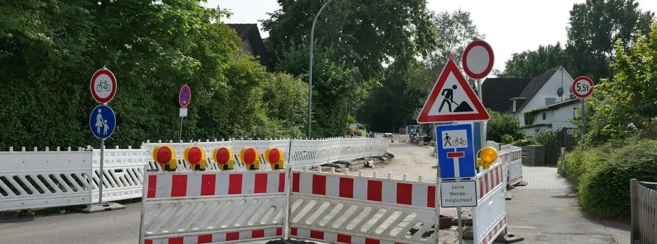 Vollsperrung wegen Wasserrohrbruch