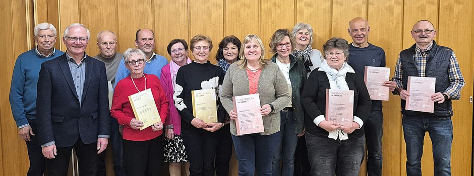 Treue Jubilare im Obst- und Gartenbauverein Hirschau geehrt