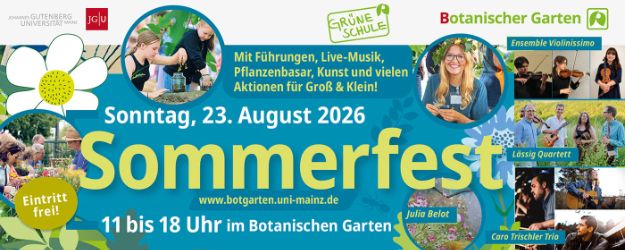 Großes Fest in Mainz: Was im Botanischen Garten geplant ist