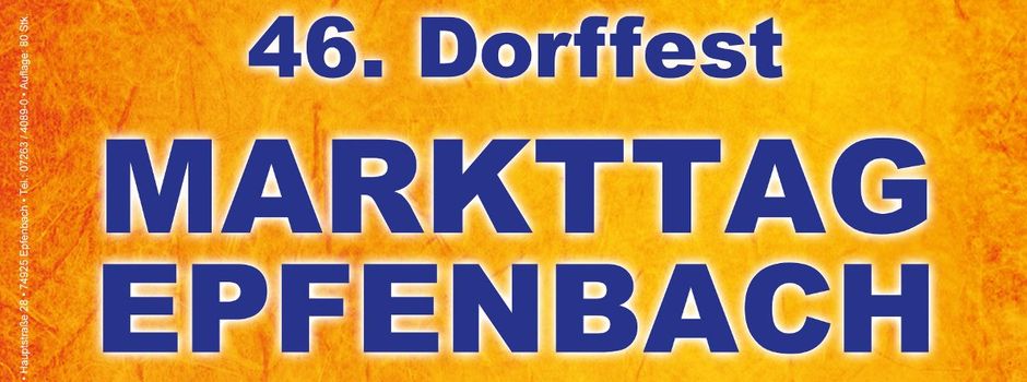 Epfenbach kann Markttag – danke an alle, die mitgemacht haben!