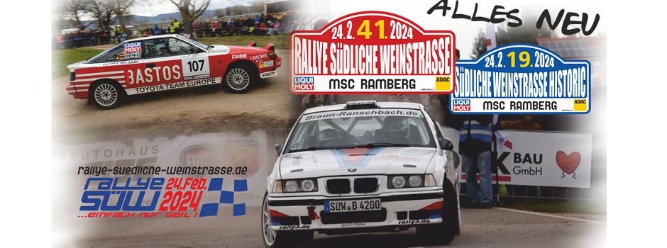 41. ADAC Rallye Südliche Weinstraße und 19. Südliche Weinstraße Historic zu Gast in Billigheim-Ingenheim
