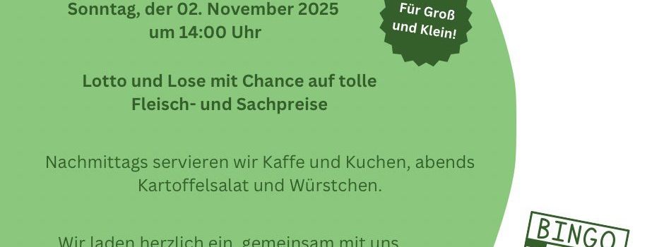 Lottonachmittag im Gutspark