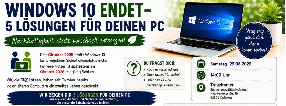 Nachhaltigkeit statt vorschnell entsorgen!